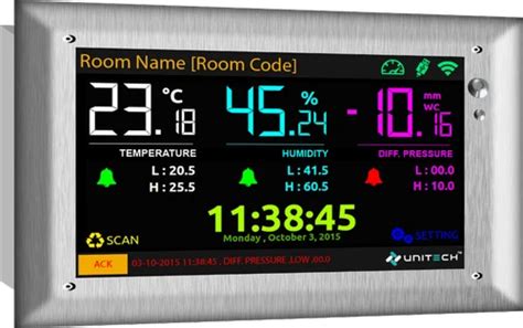 Toradh íomhá ar Temperature/Humidity Display Monitor