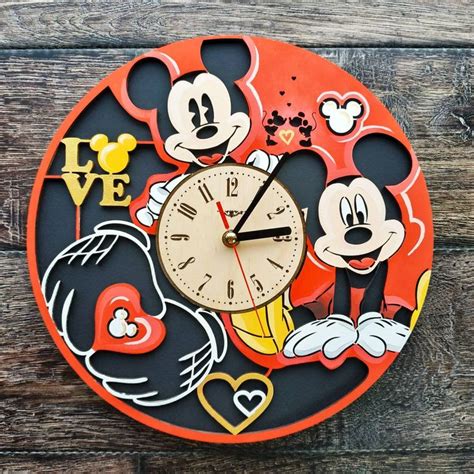 Image result for Home Made Mickey Mouse Wall Clock Ideas