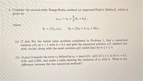 Diifference Between Modified Euler Method Runge-Kutta 2nd Order Method に対する画像結果