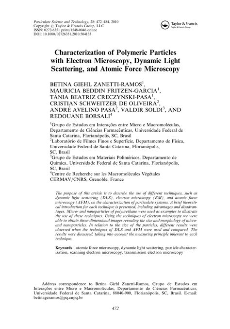 Light Microscope Particle Characterization に対する画像結果