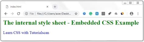 Image result for Embedded CSS