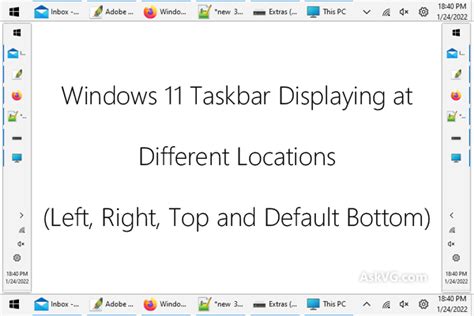 Afbeeldingsresultaten voor Change Taskbar Position Windows 11