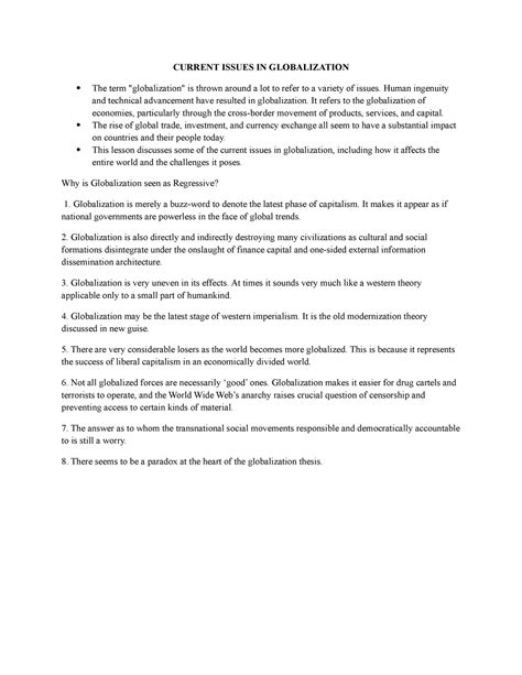 Globalization Issues に対する画像結果