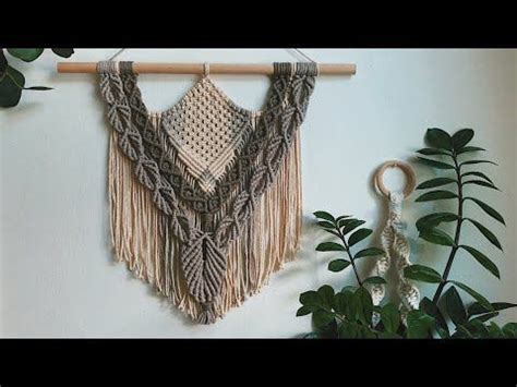 Large Boho Macrame Wall Hanging Tutorial に対する画像結果