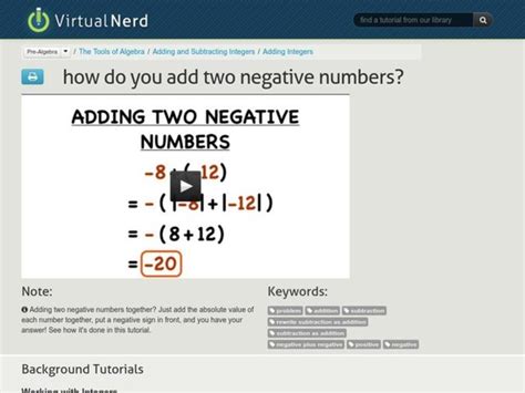 How Do You Add Negative Numbers に対する画像結果