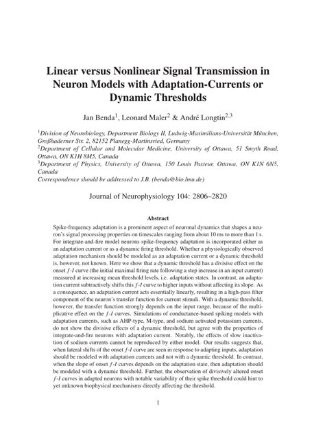 Image result for Linear/Nonlinear Neuron Model