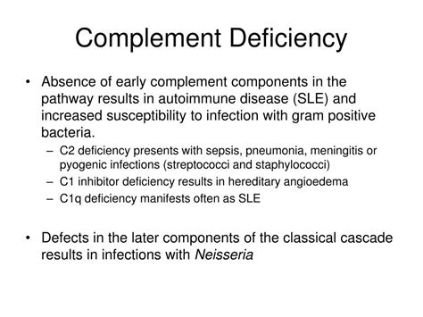 Image result for Complement Component Deficiency