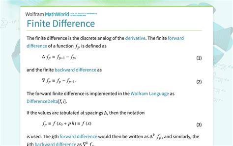 Image result for Types of Finite Differences