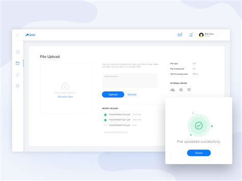 Submit Document Module Desktop UI に対する画像結果