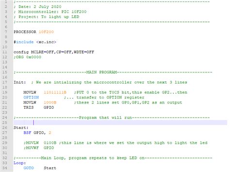 Image result for PIC10F200 Assembly Programming