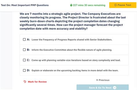 Toradh íomhá ar PMP Test Questions
