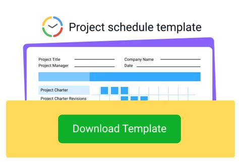 Project Schedule Template Free に対する画像結果