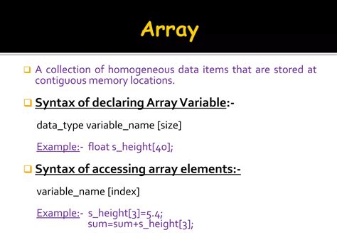 Image result for Declaring a Pointer Array