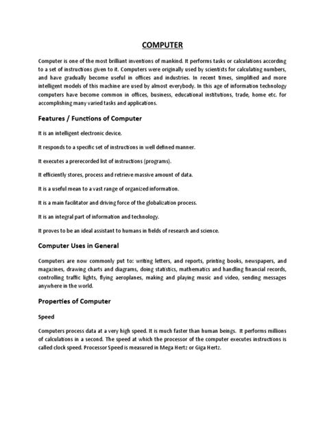 Afbeeldingsresultaten voor Computer Notes PDF in English