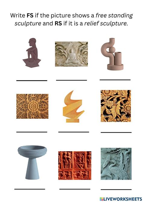 Sculpting Tools Worksheet に対する画像結果