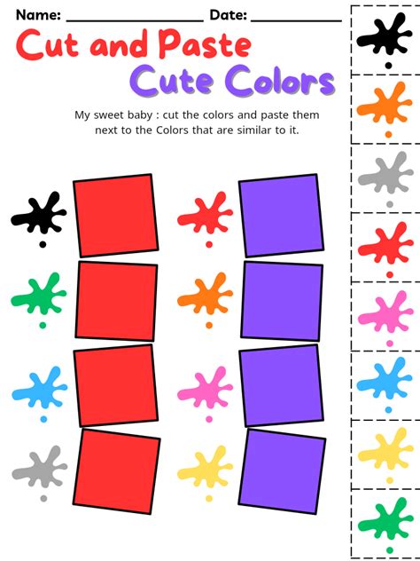 Cut and Paste Coloring Worksheets に対する画像結果