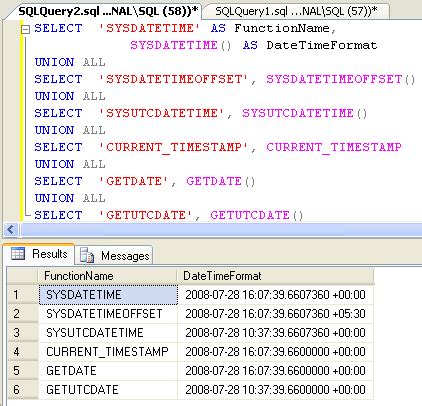 Date as Date Time SQL に対する画像結果