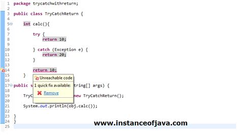 Toradh íomhá ar Return Statement in Java Syntax