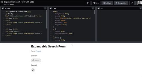 Image result for Mini Search Bar HTML
