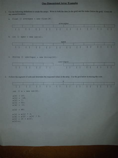 1 D Array に対する画像結果