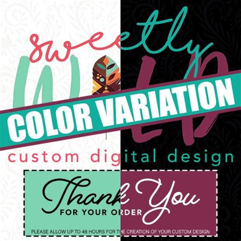 CUSTOM Design - Color Variation - Etsy