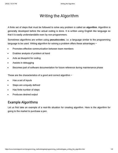 Image result for C Algorithm Writing