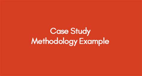 Methodology Case Study Example に対する画像結果