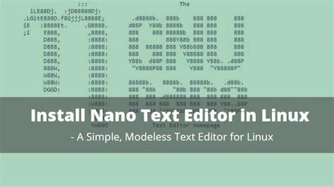 Image result for Nano Text Editor Linux