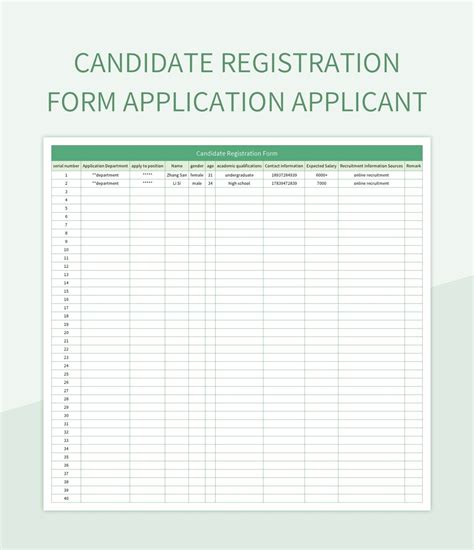 Image result for Editable Excel File Application Form Template Sample