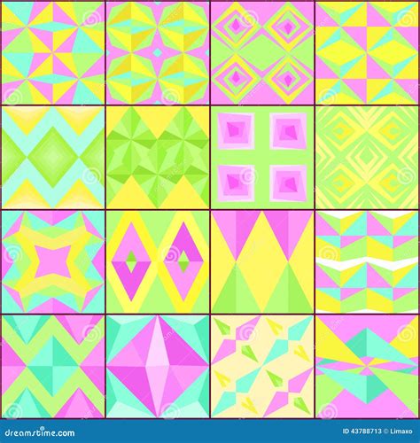 Simple Colorful Geometric Patterns に対する画像結果