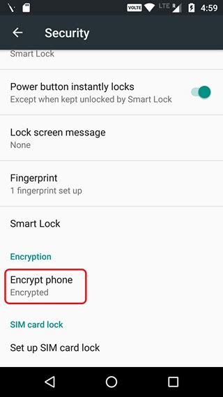 Device Encrypt に対する画像結果