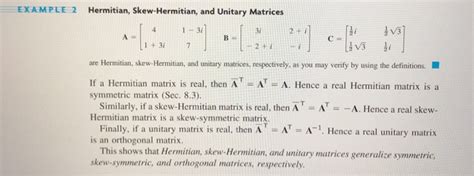 Image result for Hermitian Matrix Example