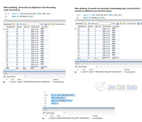 Afbeeldingsresultaten voor SQL Delete Queries Example