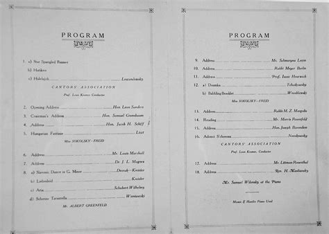 Image result for Sample Program Flow for 60th Birthday