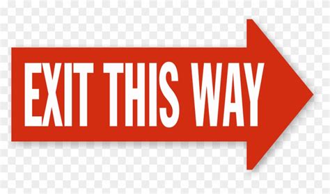 Image result for Exit Arrow Sign Clip Art