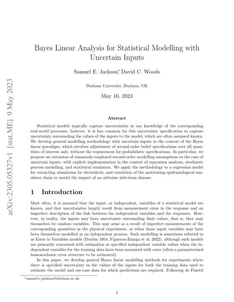 Image result for Bayesian Statistics and Modelling PDF
