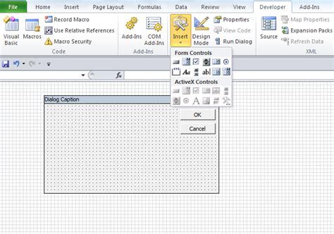 Toradh íomhá ar Add Custom Dialog Form to Excel