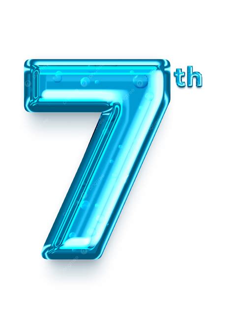 Image result for 7th Number Color Blue