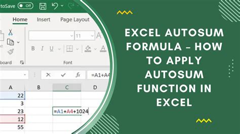Image result for How to Use AutoSum