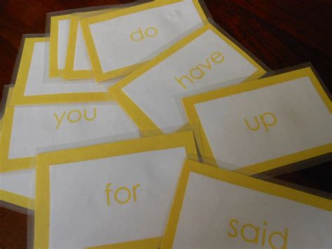 Image result for Sight Word Picture Cards Free