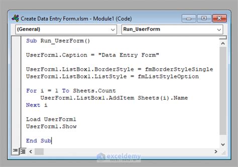 Image result for How to Create Form Using VBA in Excel