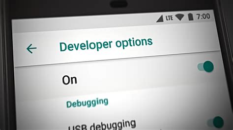 Toradh íomhá ar Developer Settings