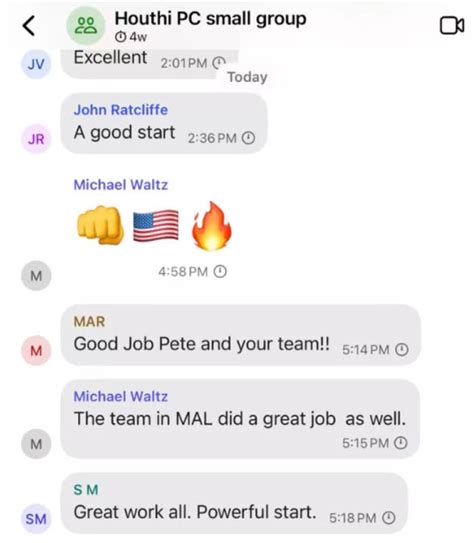 Toradh íomhá ar Signalgate Transcript