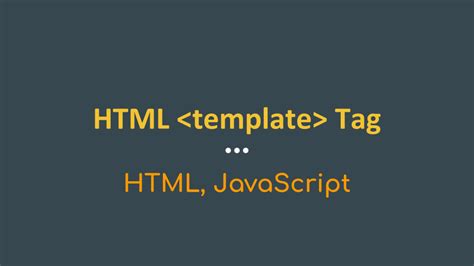 Image result for Only HTML Tag Template