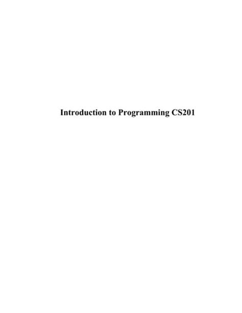 Image result for Intro to Programming Cover Page