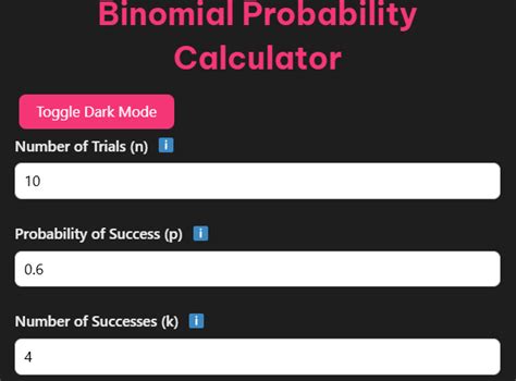 Image result for Binomial Probability Calculator