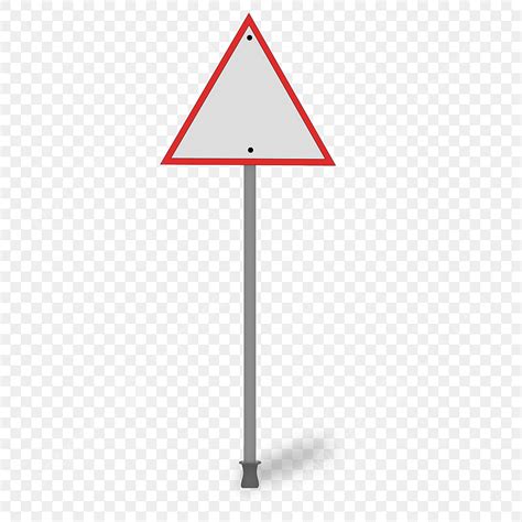 Toradh íomhá ar Triangle Traffic Sign with Red Border Color