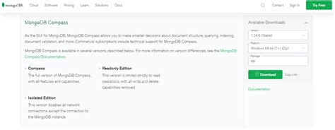Toradh íomhá ar Install MongoDB Compass Windows 1.0