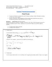 Image result for Advanced Algorithms Final