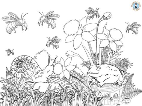 Spring Kid Coloring Pages Bugs కోసం చిత్ర ఫలితం